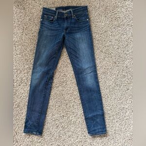 Polo Ralph Lauren Classic Blue Denim Tompkins Skinny Jeans Sz 27